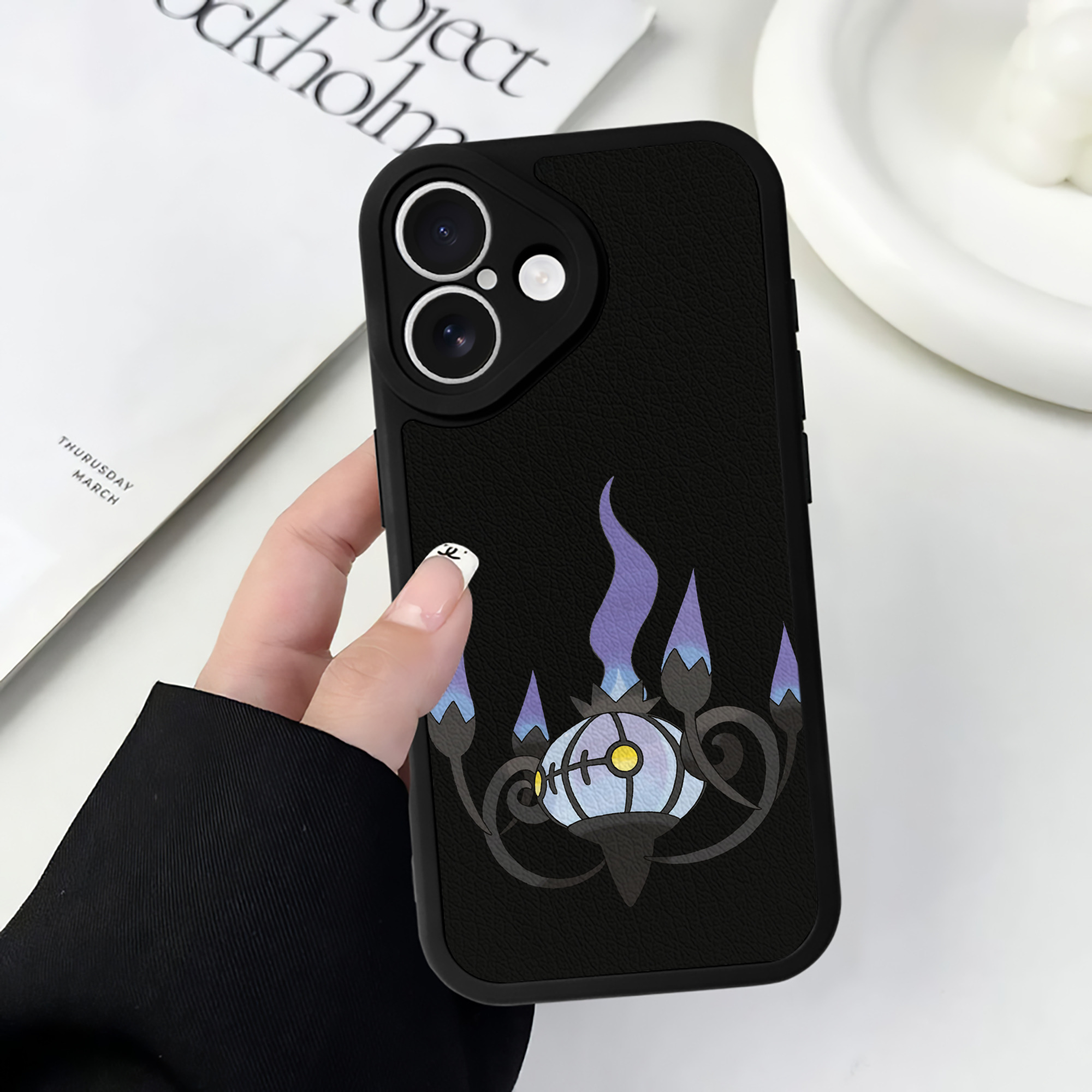 （画像用） ポケットモンスター Pokémon 【iPhone 16シリーズ対応】シリコンスマホケース（レザー調） 材質：シリコン